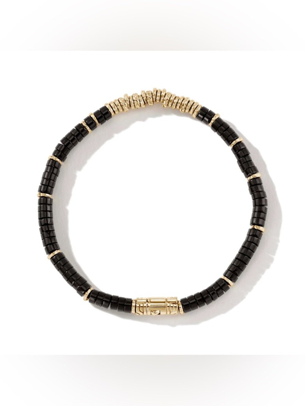 John Hardy Heishi Bracelet, 14k Gold and Black Onyx (NEW) - Picture 5 of 13